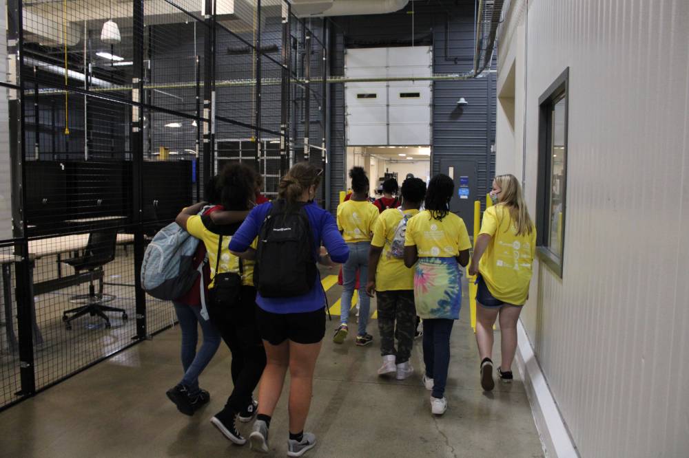 Students tour the IDC